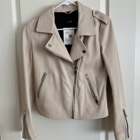 LTH JKT Kas Modern Biker Jacket in Blanc- NWT - Picture 2 of 10